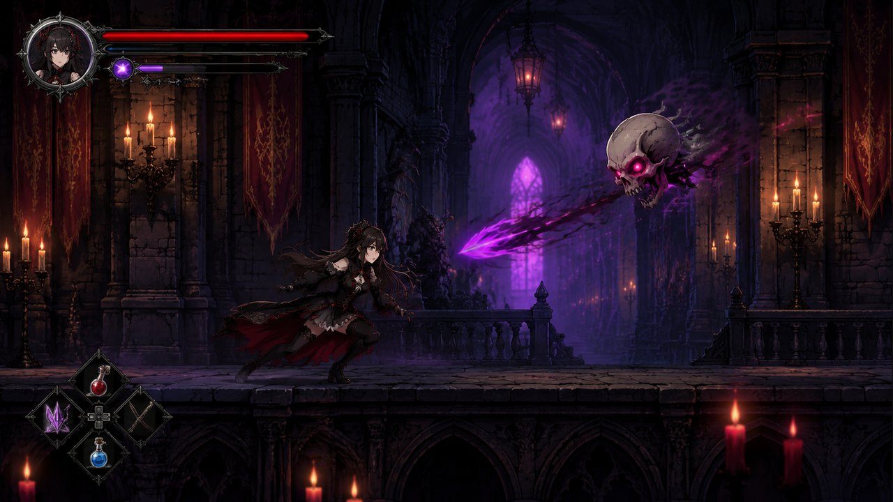 哥特少女勇闯恶魔城2 实机画面 预览图 2